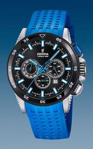 Horlogeband Festina F20353-7 Silicoon Blauw 22mm