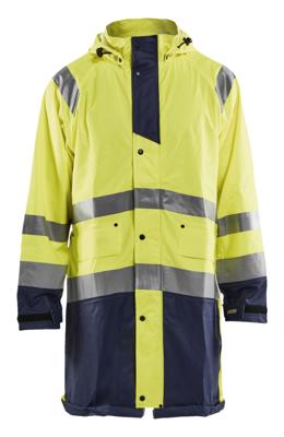 Blåkläder Regenjas High-Vis LEVEL 1 43242000 | High-Vis Geel/Marineblauw | Maat XS - 7330509570951