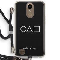 Squid Game: LG K10 (2017) Transparant Hoesje met koord
