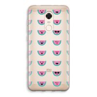 Smiley watermeloenprint: Xiaomi Redmi 5 Transparant Hoesje