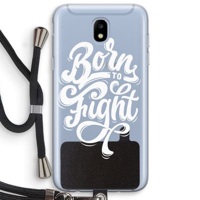 Born to Fight: Samsung Galaxy J5 (2017) Transparant Hoesje met koord