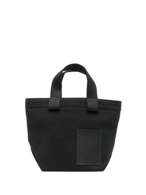 Il Bisonte sac cabas à patch logo - Noir