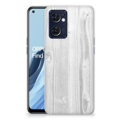 OPPO Reno 7 5G | Find X5 Lite | Bumper Hoesje | White Wood
