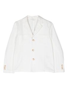 Emporio Armani Kids button-fastening long-sleeve blazer - Blanc