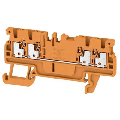 Weidmüller 1552720000 Doorgangsserieklem 3.5 mm Push-In-klem Oranje 100 stuk(s)