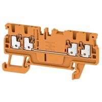 Weidmüller 1552720000 Doorgangsserieklem 3.5 mm Push-In-klem Oranje 100 stuk(s)
