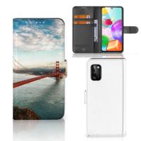 Samsung Galaxy A41 | Flip Cover | Golden Gate Bridge