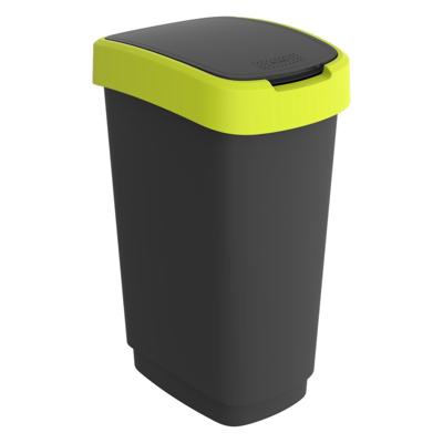 Rotho twist afvalbak 50l lime/antraciet