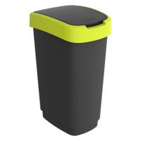 Rotho twist afvalbak 50l lime/antraciet