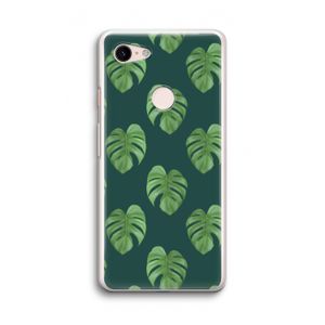 Monstera leaves: Google Pixel 3 Transparant Hoesje