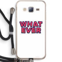 Whatever: Samsung Galaxy J3 (2016) Transparant Hoesje met koord