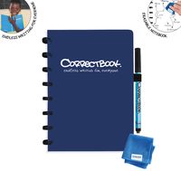 Correctbook A5 Original: uitwisbaar / herbruikbaar notitieboek, blanco, Midnight Blue (marineblauw) - thumbnail