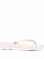 Michael Kors tongs Lilo à motif monogrammé - Tons neutres
