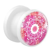 Tunnel met Mandala-design Acryl Tunnels & Plugs - thumbnail