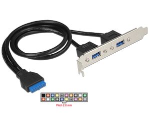 DeLOCK 84836 interfacekaart/-adapter Intern USB 3.2 Gen 1 (3.1 Gen 1)