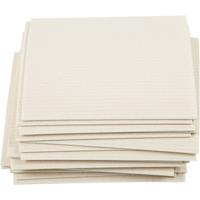 Creativ Company Sponsdoek, afm 17x19,5 cm, off-white, 20 stuk/ 1 doos