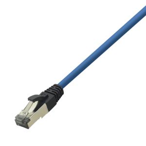 LogiLink CQ8056S RJ45 Netwerkkabel, patchkabel CAT 8.1 S/FTP 2.00 m Blauw Halogeenvrij 1 stuk(s)