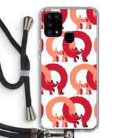 Dogs: Samsung Galaxy M31 Transparant Hoesje met koord