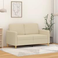 Tweezitsbank 120 cm stof crmekleurig