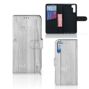 OPPO A91 | Reno3 Book Style Case White Wood