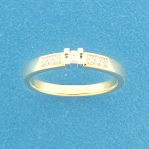 TFT Ring Diamant 0.08ct H SI Bicolor Goud