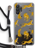 Luipaard: Samsung Galaxy A32 5G Transparant Hoesje met koord