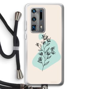 Violets are blue: Huawei P40 Pro Plus Transparant Hoesje met koord