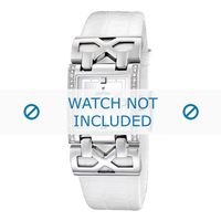 Horlogeband Festina F16465-1 / F16465-4 Leder Wit 23mm