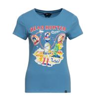 Queen Kerosin Head Hunter T Shirt Sky Blue-XS