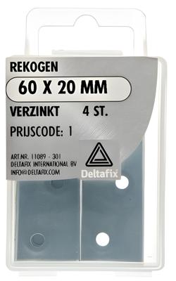 Rekogen 60 20mm 1,5mm verz 4st - Deltafix