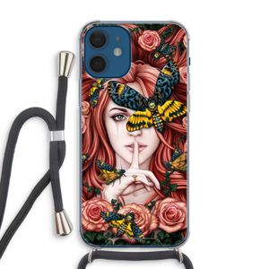 Lady Moth: iPhone 12 Transparant Hoesje met koord