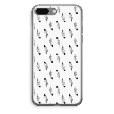 Pluimen: iPhone 8 Plus Transparant Hoesje