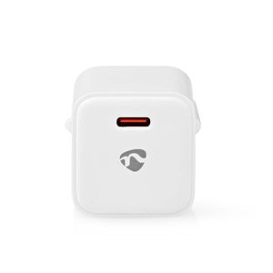 Nedis Oplader | 20 W | Snellaad functie | 1.67 / 2.22 / 3.0 A | Outputs: 1 | USB-C | Automatische Voltage Selectie - WCMPD20W100WT