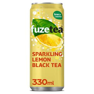 Fuze Tea Fuze - Ice Tea Sparkling Lemon Black Tea 330ml 24 Blikjes