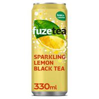 Fuze Tea Fuze - Ice Tea Sparkling Lemon Black Tea 330ml 24 Blikjes - thumbnail