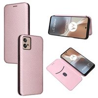 Motorola Moto G32 Flip Case - Koolstofvezel - Rosé goud - thumbnail