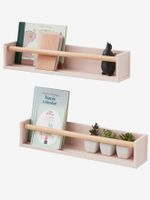 Set van 2 boekenkastjes roze - thumbnail
