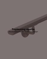 Staaltje trapleuning ovaal gun metal Staaltje trapleuning ovaal gun metal