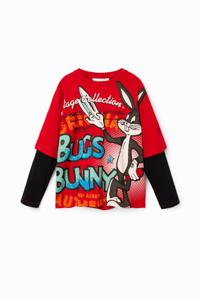 T-shirt met dubbele mouwen Bugs Bunny - RED - 3/4