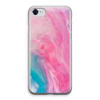 Roze explosie: iPhone 8 Transparant Hoesje
