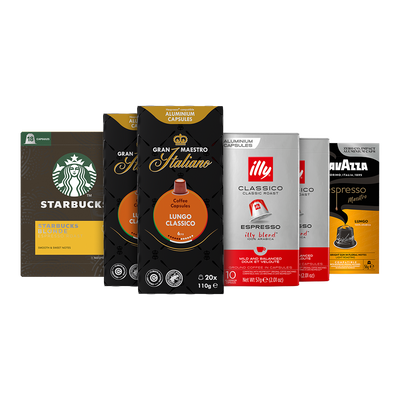 Proefpakket - Topmerken - 88 Nespresso compatible cups
