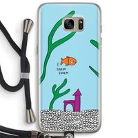 Aquarium: Samsung Galaxy S7 Edge Transparant Hoesje met koord