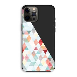 Gekleurde driehoekjes pastel: iPhone 12 Pro Max Biologisch afbreekbaar hoesje