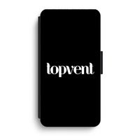 Topvent Zwart: iPhone XR Flip Hoesje