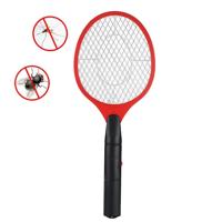 Hand racket Mosquito swatter insect Home tuin pest bug fly Mosquito Zapper swatter Killer elektrische Fly Swatter (rood)