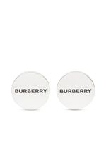 Burberry boutons de manchette à logo gravé - Argent