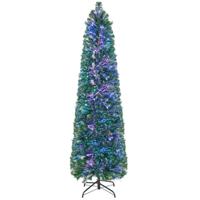 Kunstkerstboom met Verlichting Dennenboom in Glasvezellook Kerstboom met 361 Takken Kunstboom voor Thuis/Kantoor