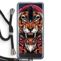 Tiger and Rattlesnakes: OnePlus 7 Pro Transparant Hoesje met koord