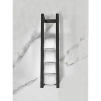 Wiesbaden Loft Handdoekrek 50x12.5 cm Mat Zwart - RVS Wandmontage