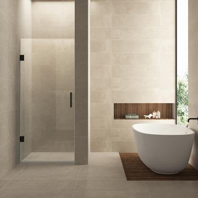 Nisdeur BWS Miley 90x200 cm 8 mm Nano Helder Glas Mat Zwart